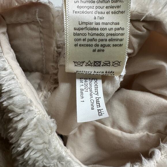 POTTERY BARN WHERE THE WILD THINGS ARE Max Cream Costume Wild One Size 2T Fleece - Picture 6 of 7